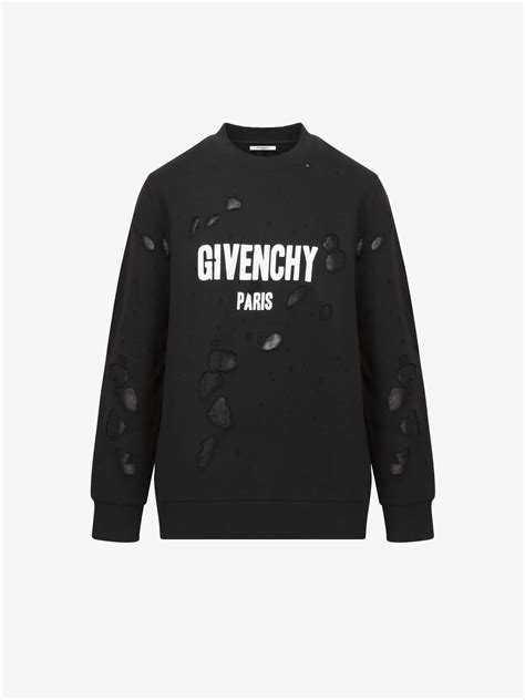 givenchy paris destroyed sweatshirt low price|givenchy paris sleeveless hoodie.